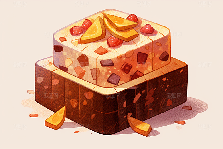 阿胶美食食疗插画