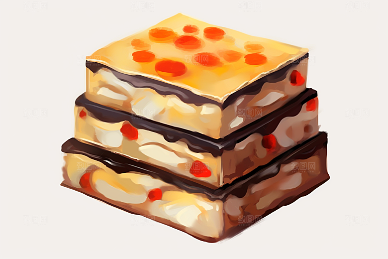 阿胶食疗保健品插画