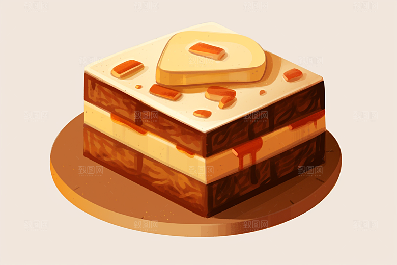 阿胶美味高清插画