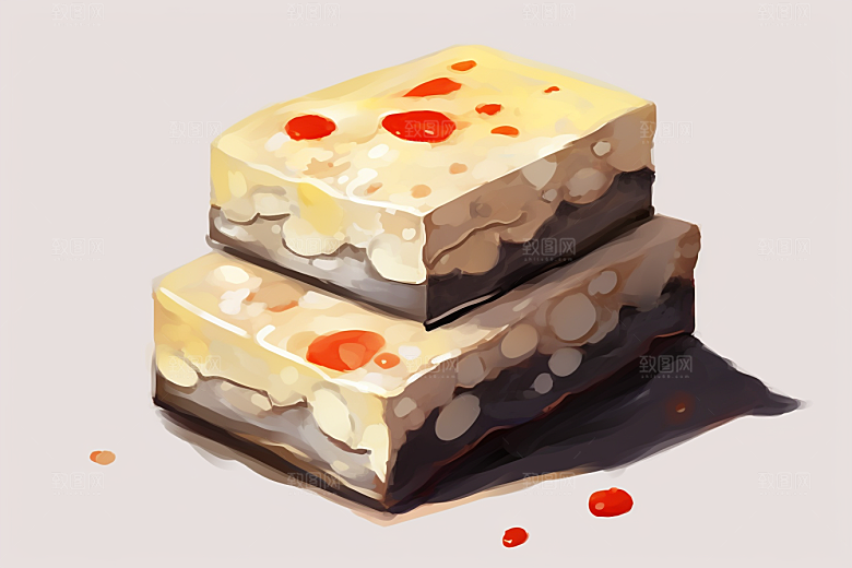 阿胶美容养颜插画