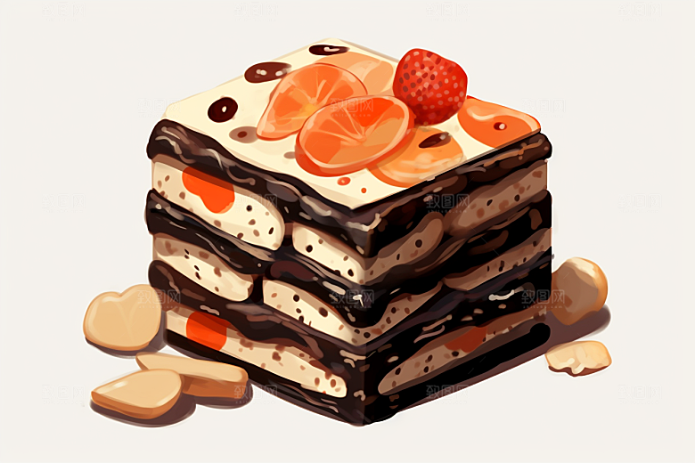 阿胶食疗健康插画