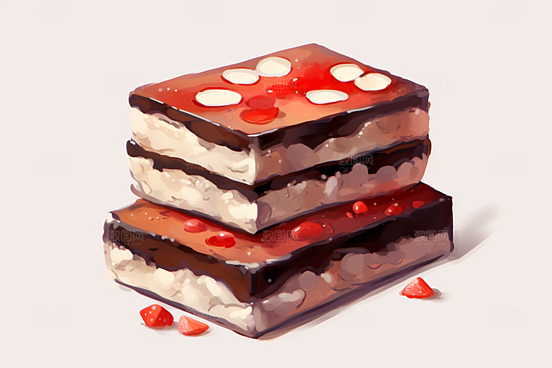 阿胶食疗补品插画