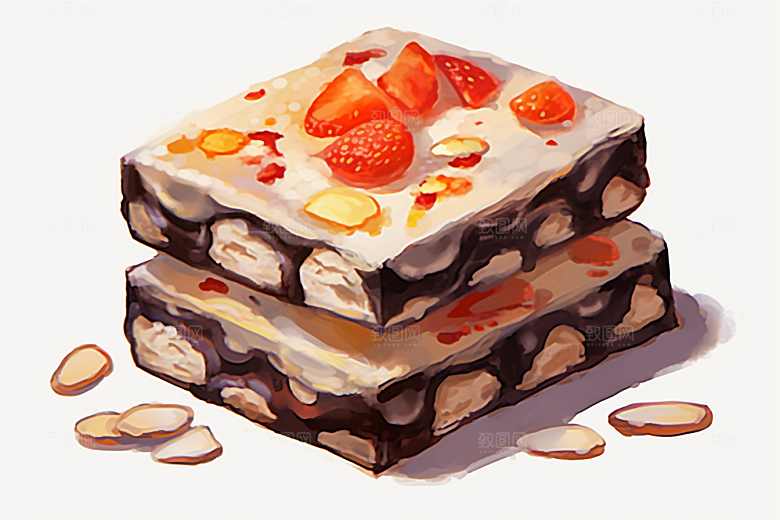 阿胶美容高清插画