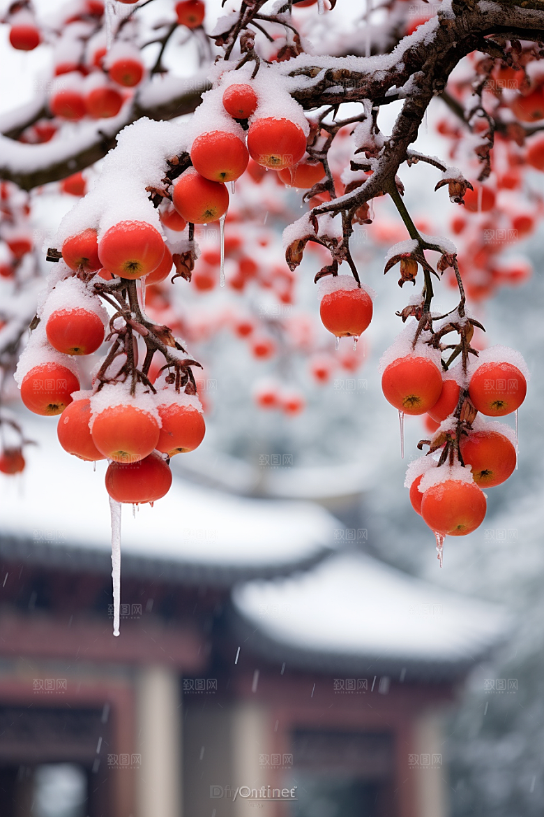 深秋元素氛围秋天素材