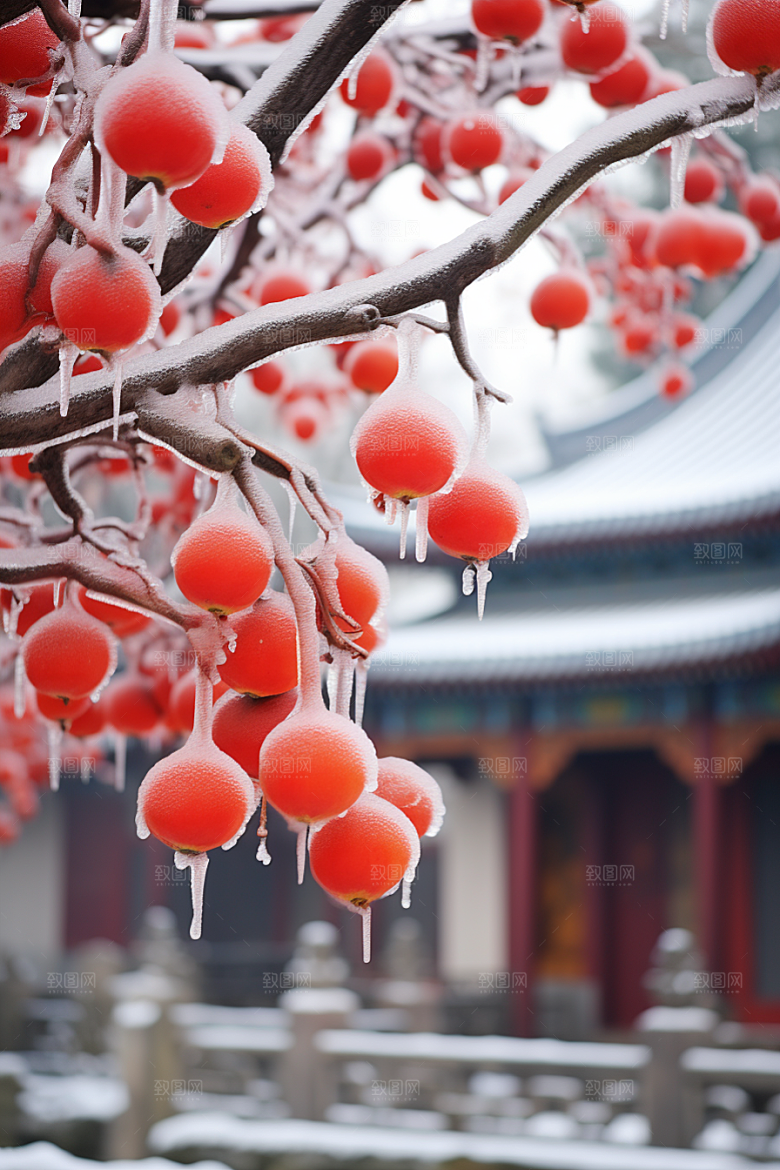 深秋元素氛围秋天素材