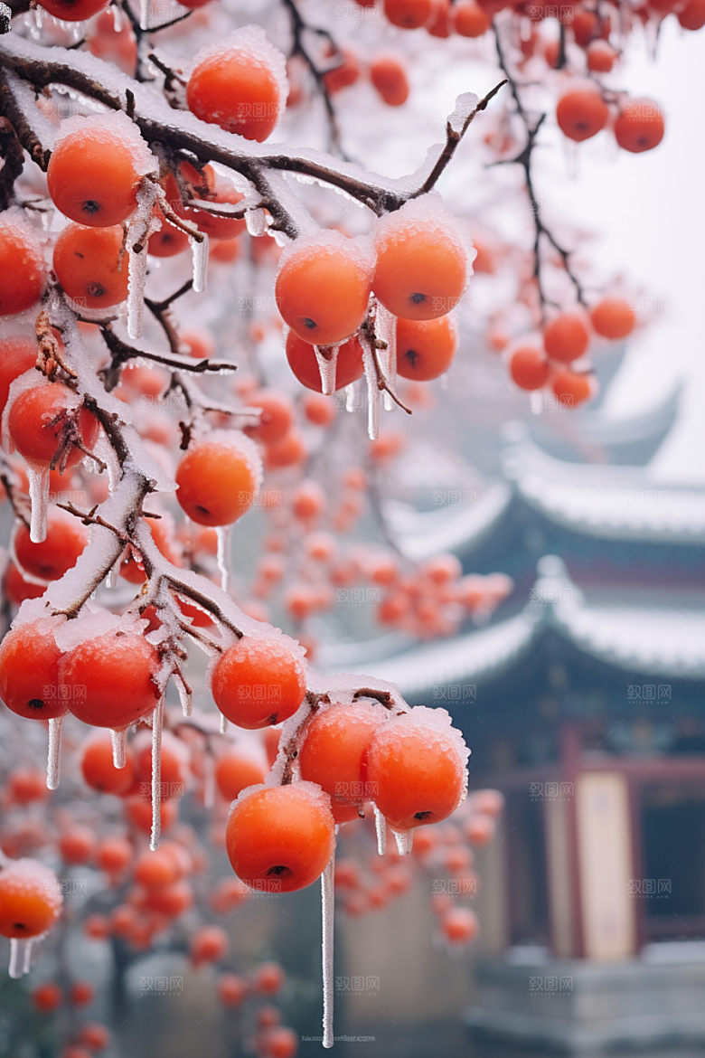 深秋元素降温氛围素材