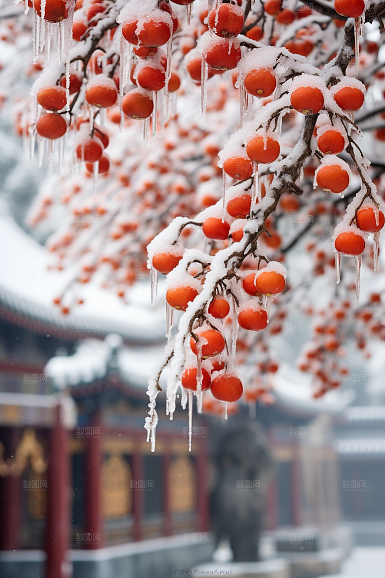 深秋元素氛围降温素材