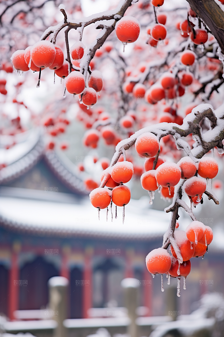 深秋元素降温秋季素材