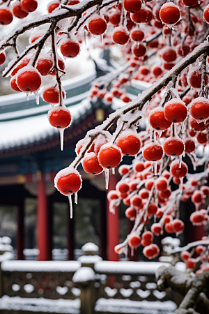 深秋元素霜降秋天素材