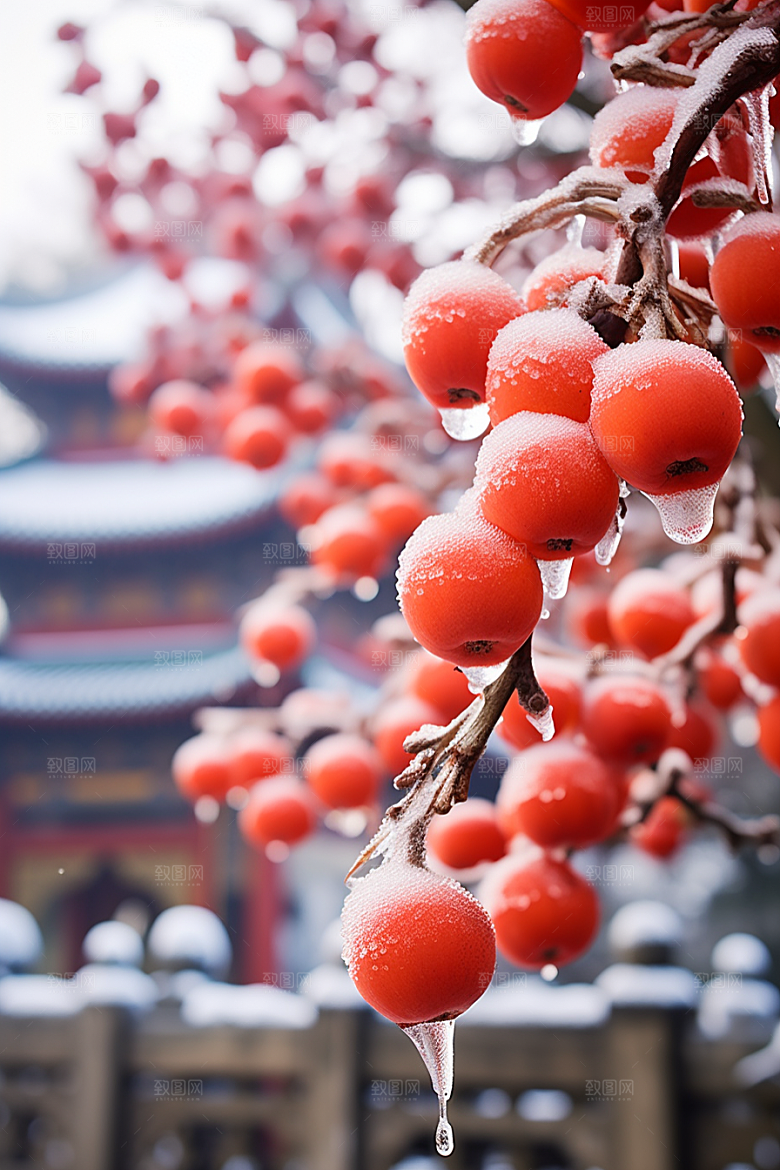 深秋元素氛围降温素材