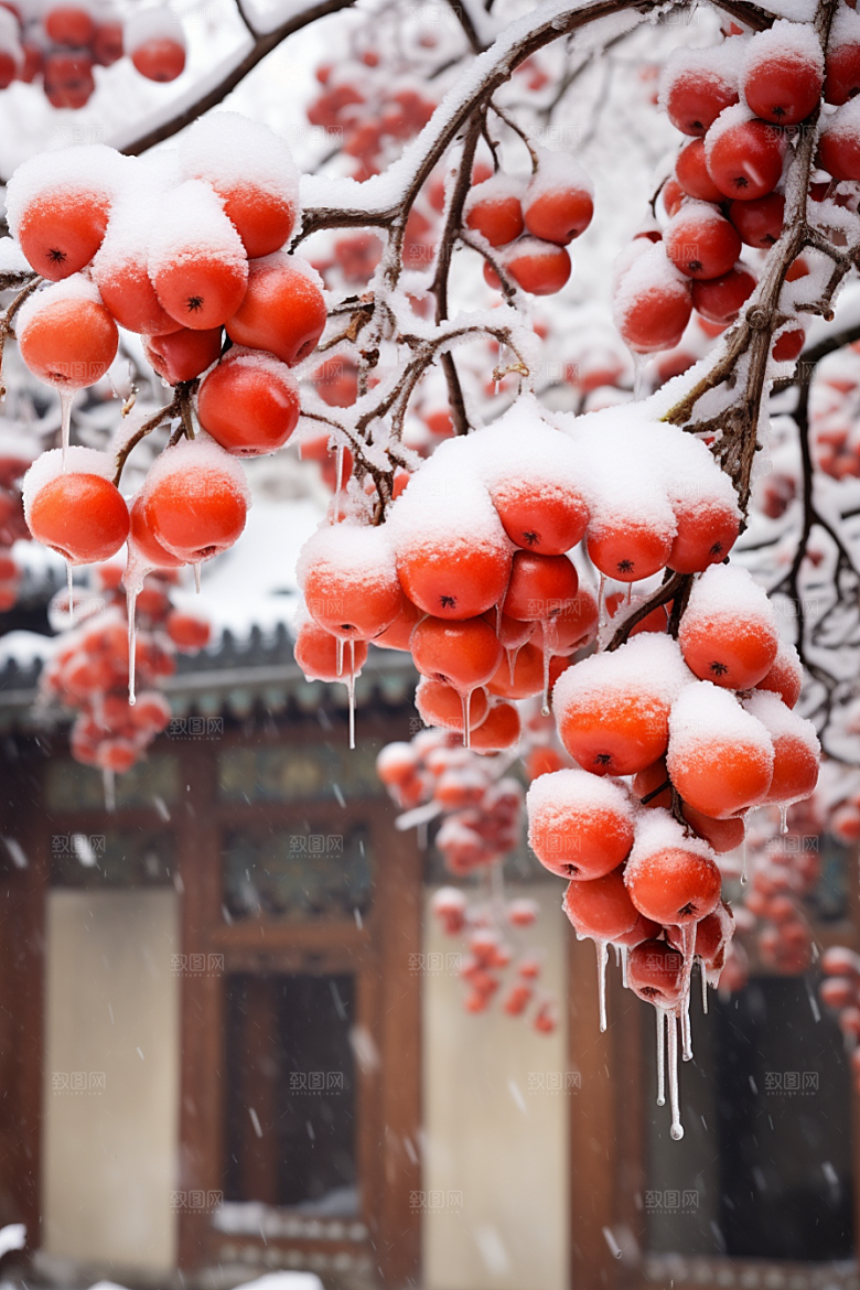 深秋元素氛围寒冷素材
