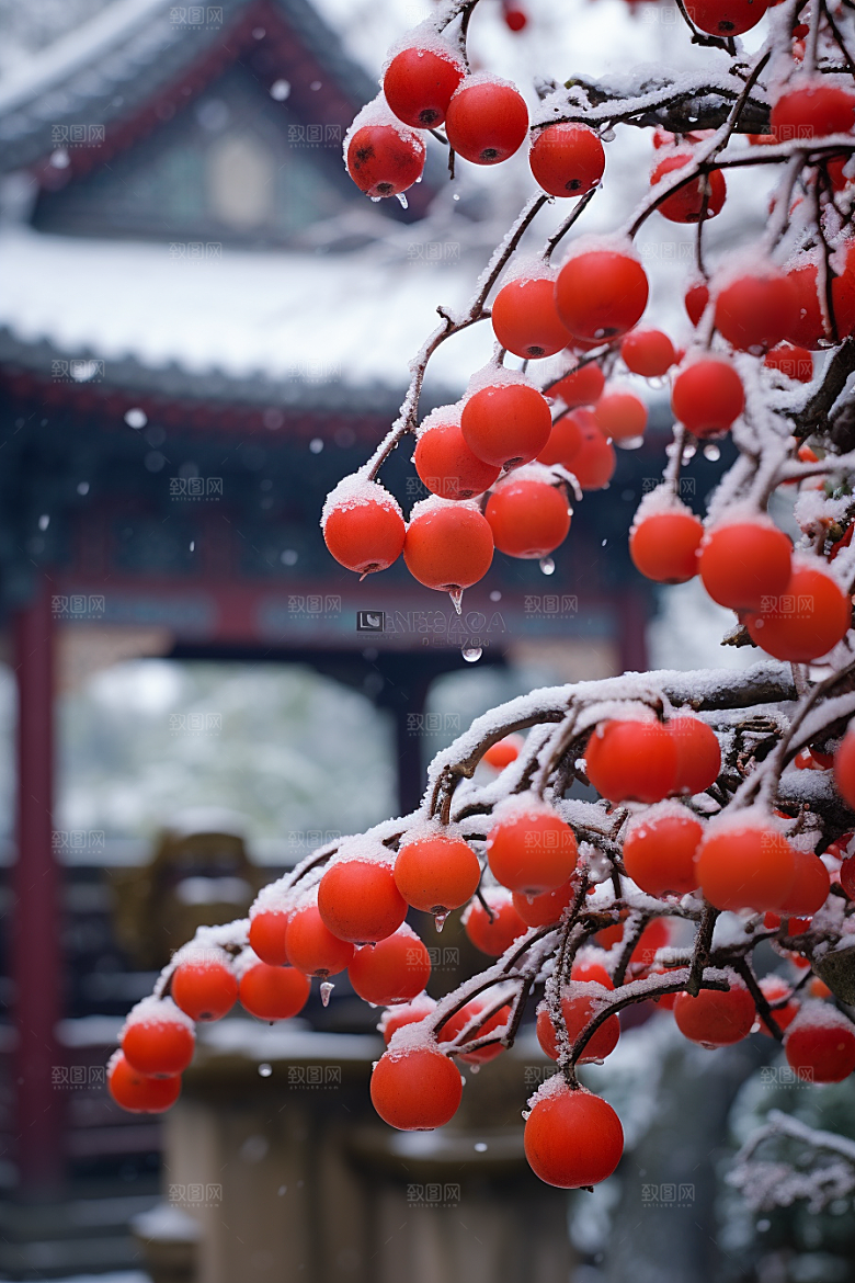 深秋元素氛围秋天素材