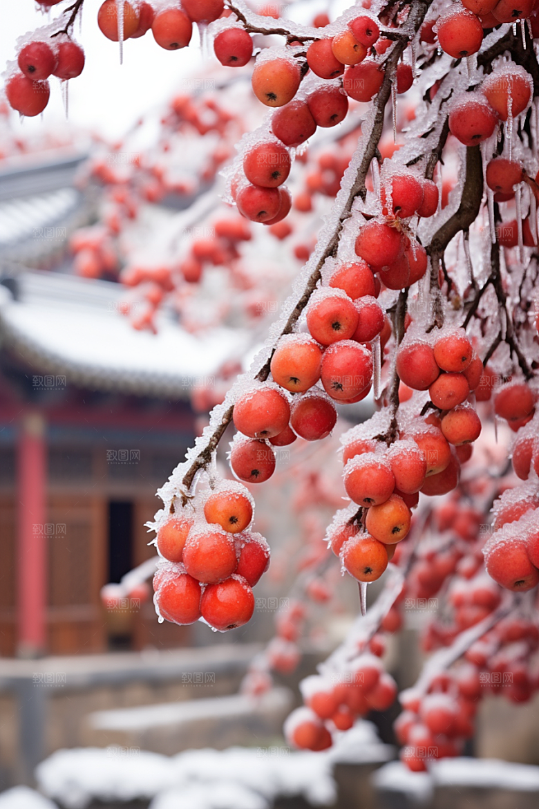 深秋元素氛围降温素材