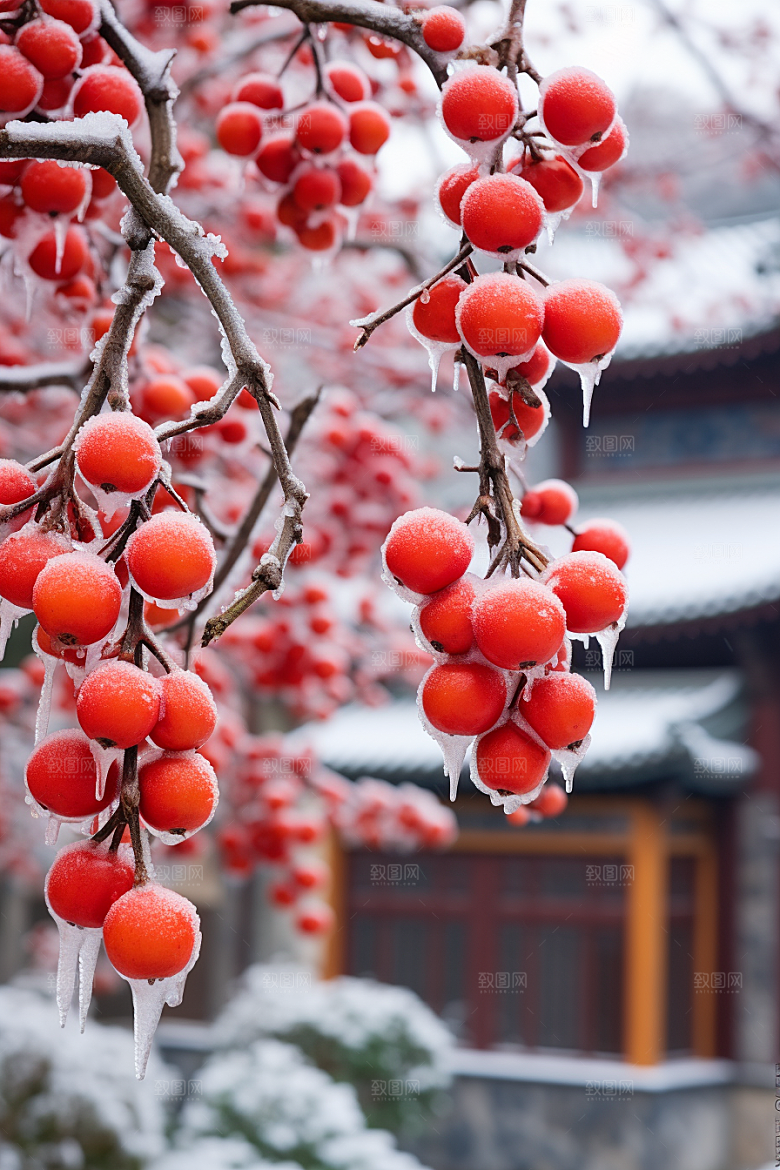 深秋元素氛围寒冷素材