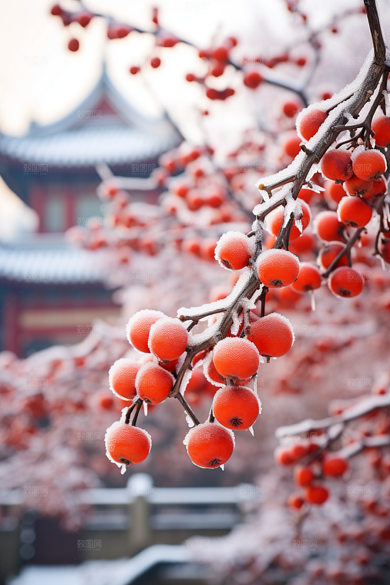 深秋元素秋天寒冷素材