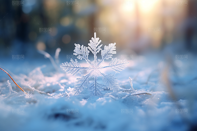 深秋元素霜降自然素材