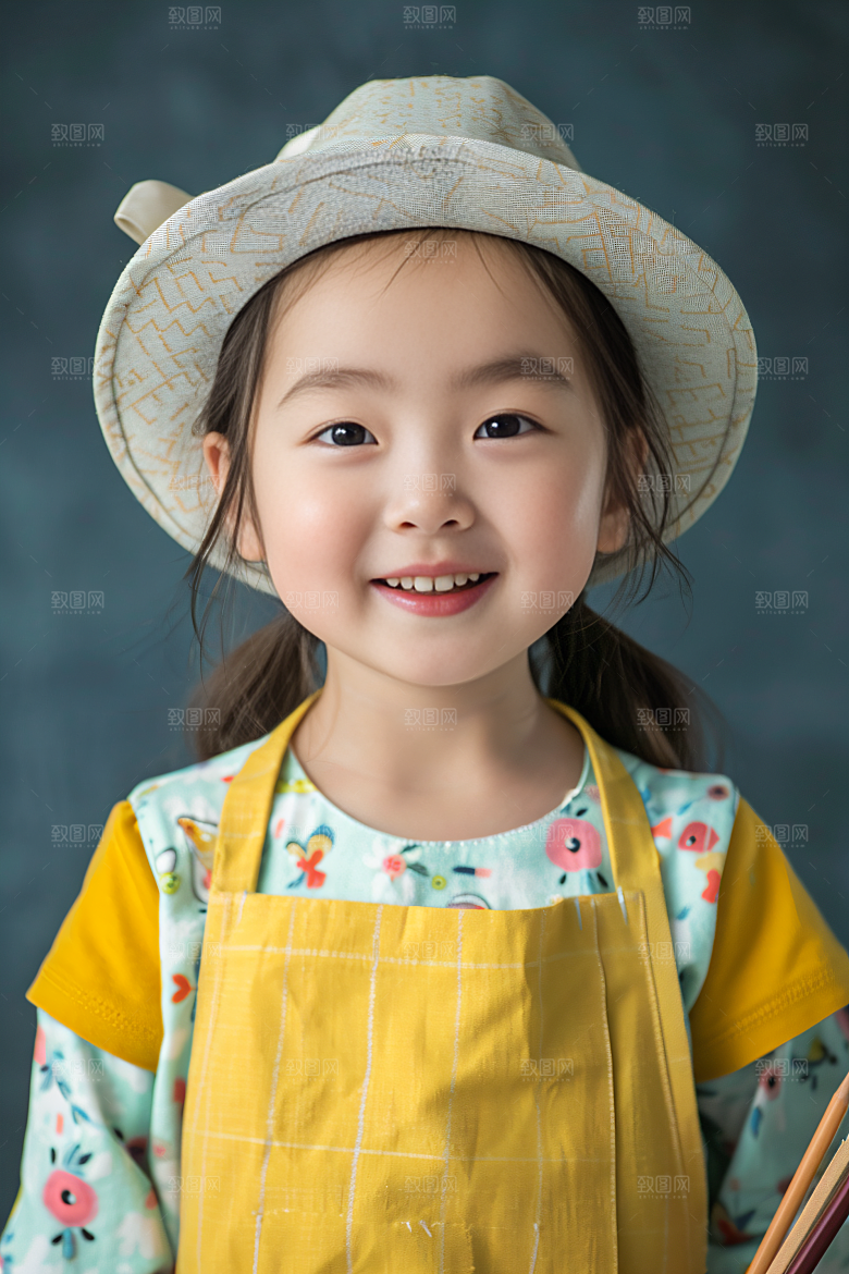 儿童绘画课程美术摄影图