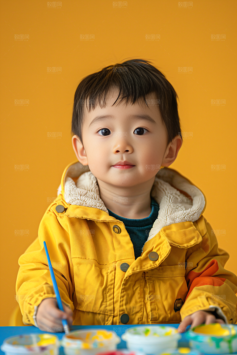 儿童绘画涂鸦教育摄影图