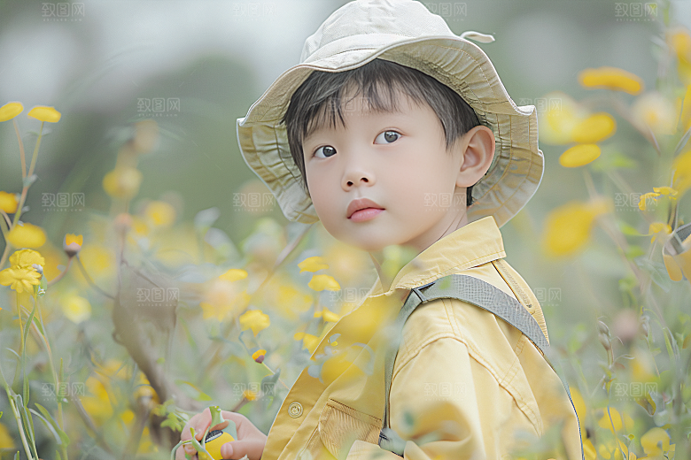 儿童梦想摄影小朋友写真摄影图