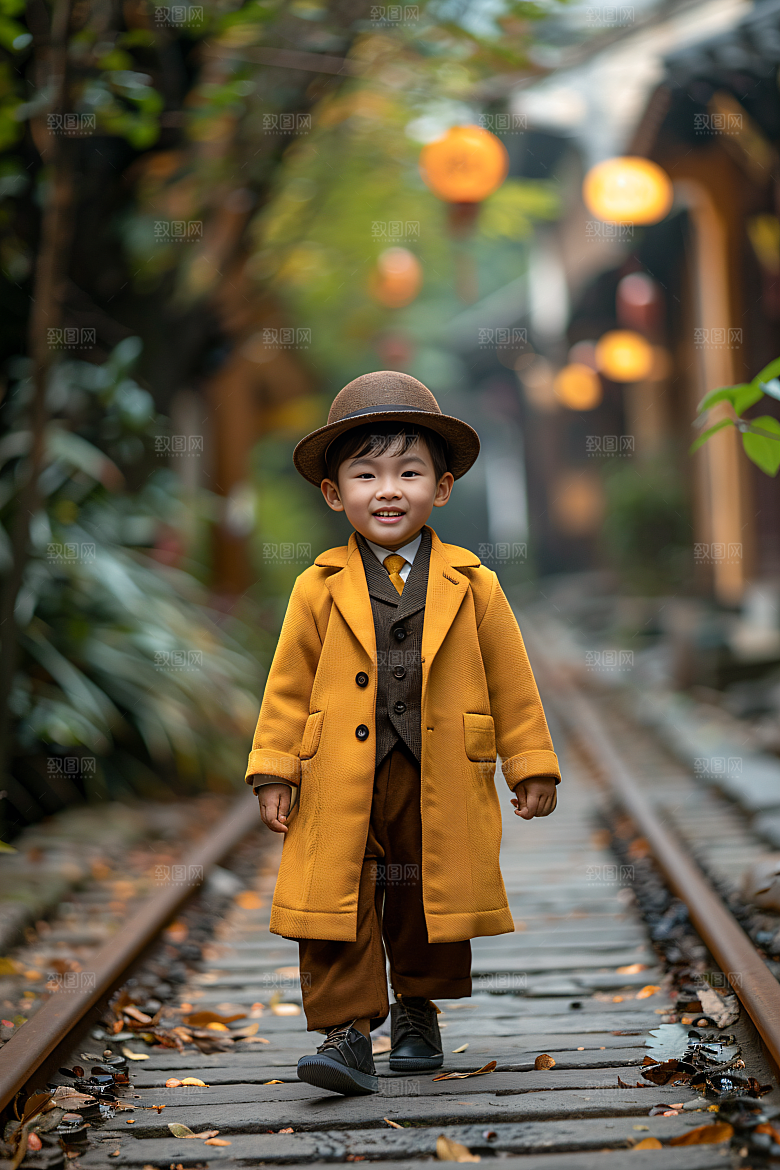 儿童梦想摄影小朋友写真摄影图