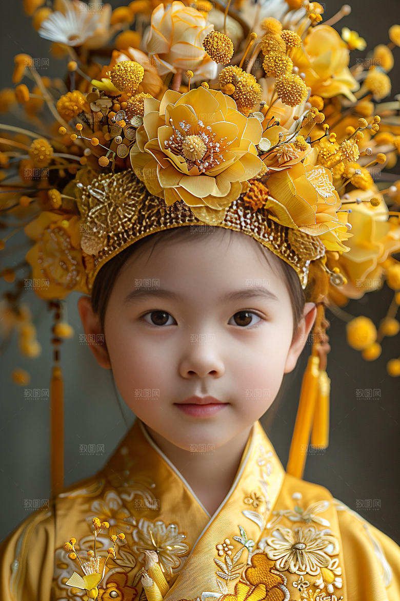 儿童梦想摄影写真肖像摄影图