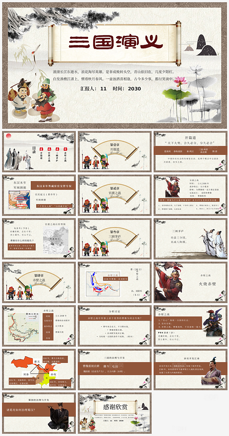 三国演义介绍PPT