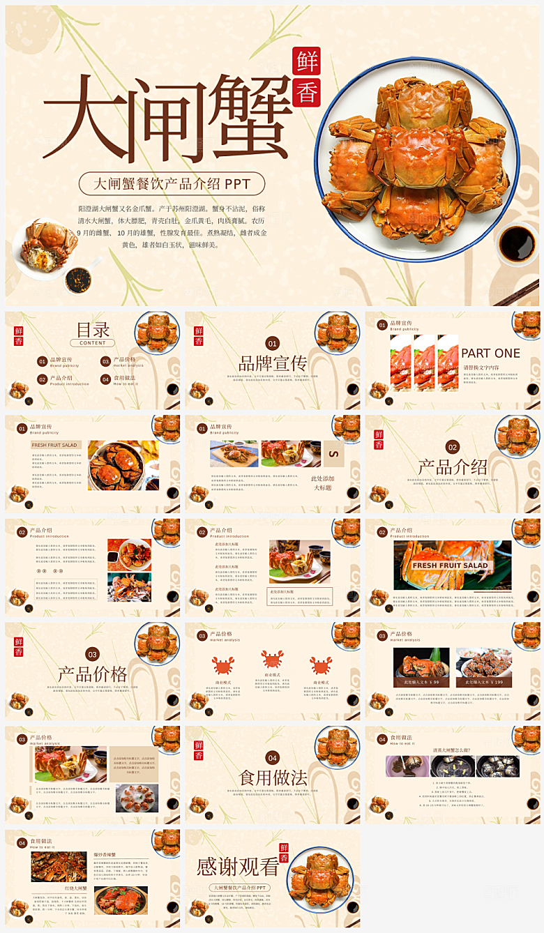 餐饮美食企业产品介绍宣传策划PPT