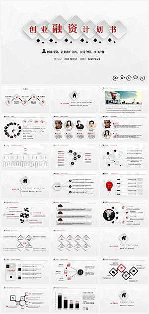 公司创业融资策划商业PPT模板
