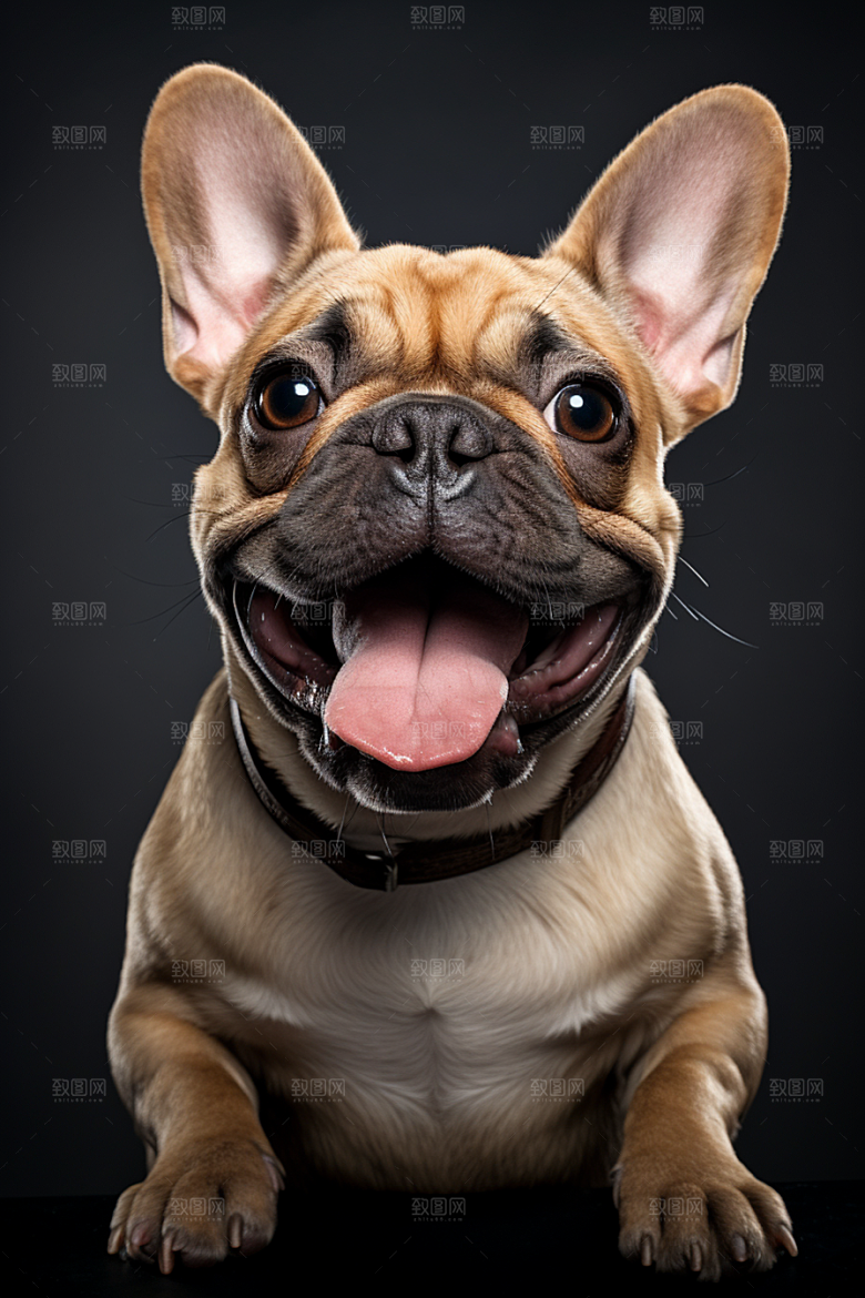 法国斗牛犬牧牛犬高清摄影图