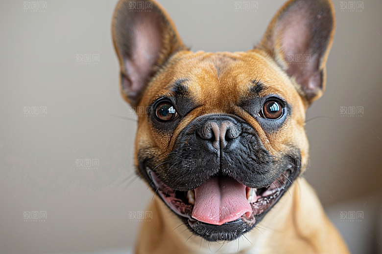 法国斗牛犬伴侣动物丑萌摄影图