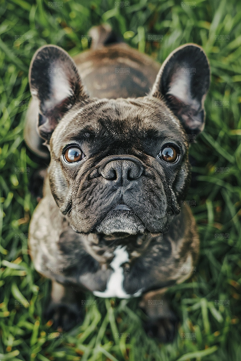 法国斗牛犬可爱牧牛犬摄影图