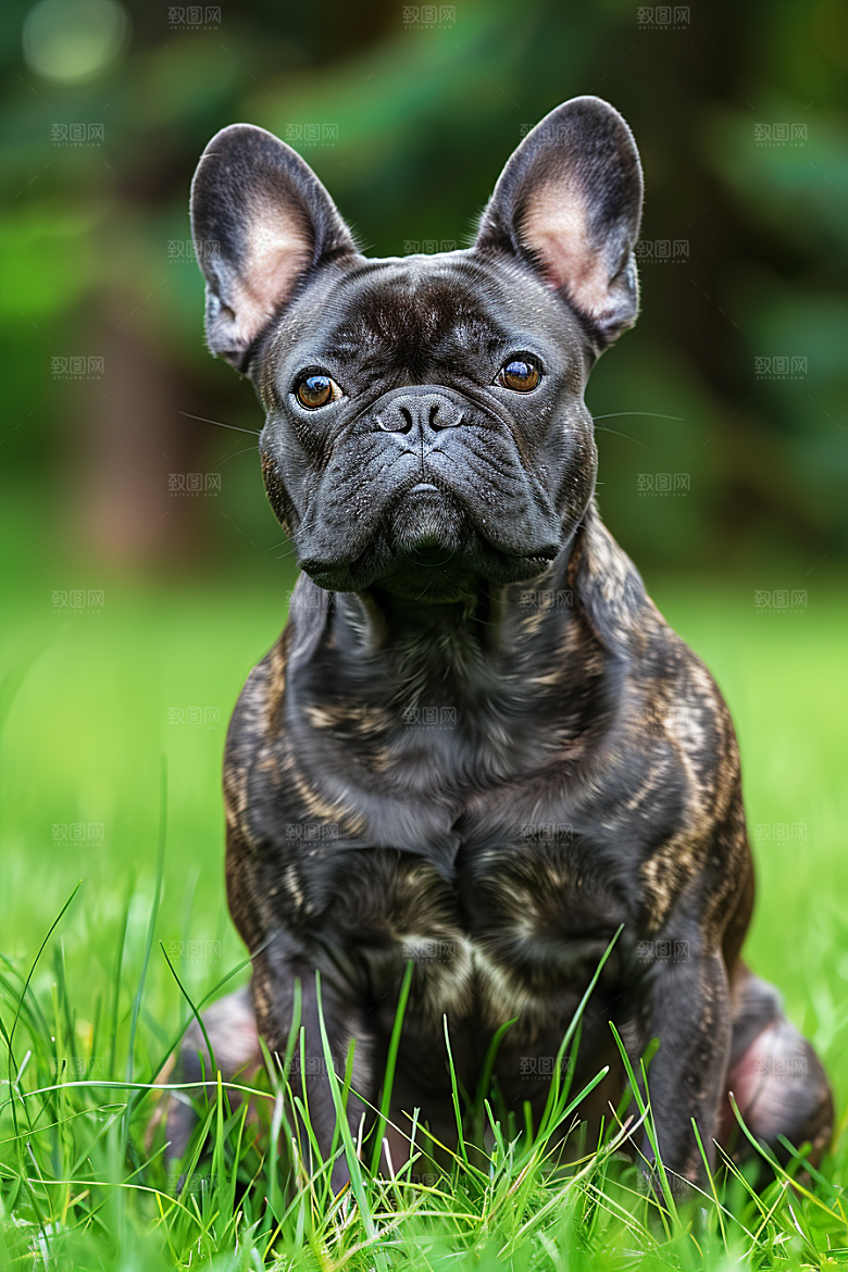 法国斗牛犬牧牛犬可爱摄影图