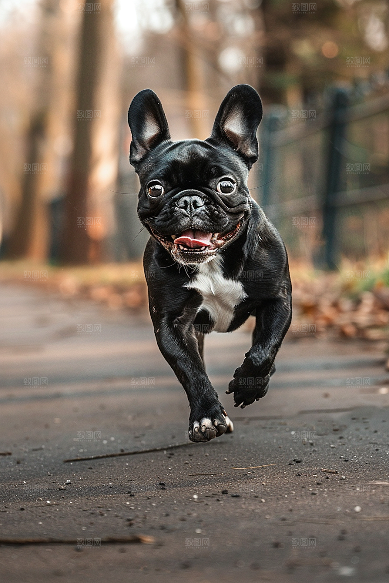 法国斗牛犬可爱生活摄影图