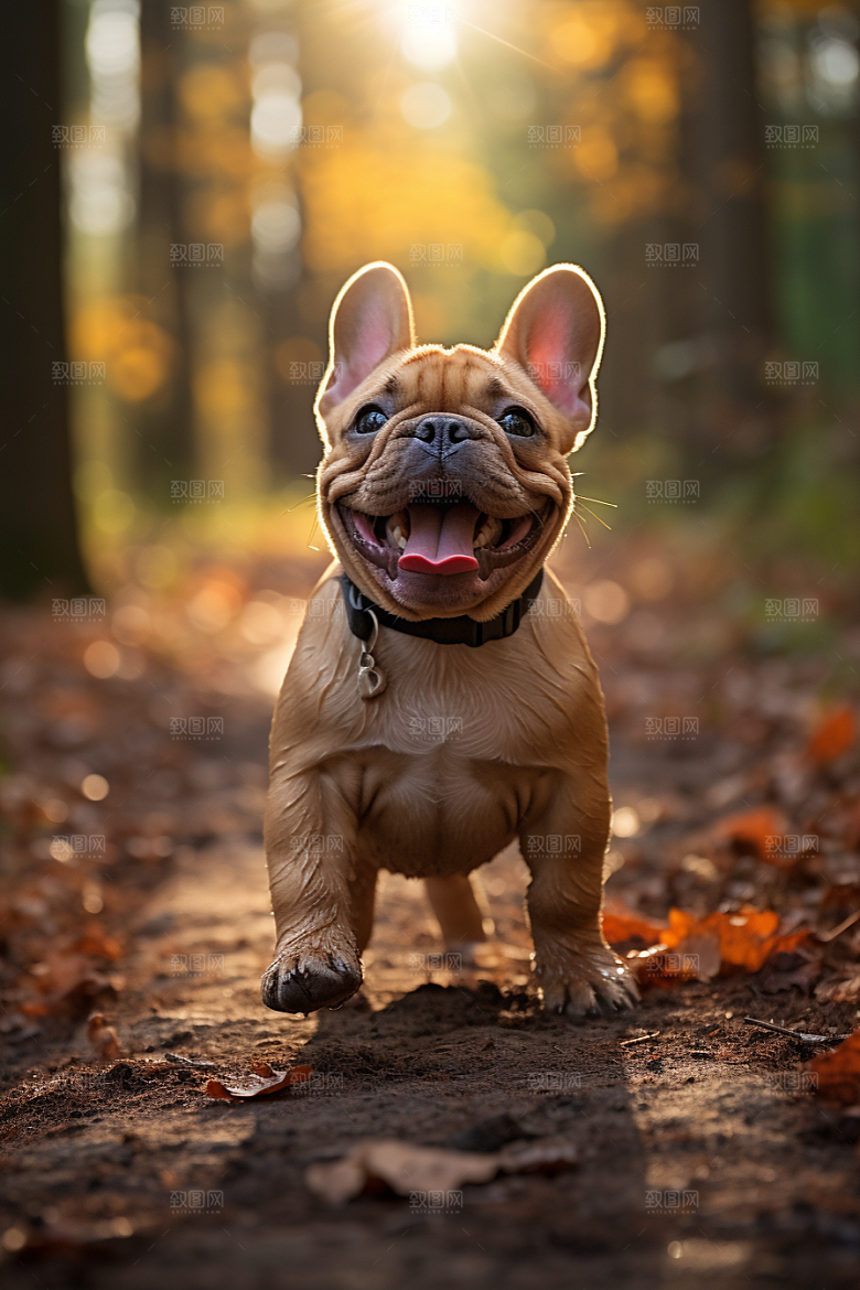 法国斗牛犬丑萌高清摄影图
