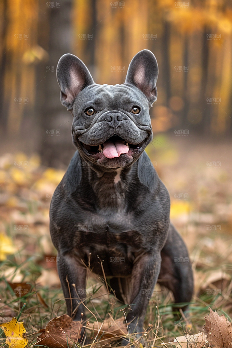 法国斗牛犬小狗丑萌摄影图