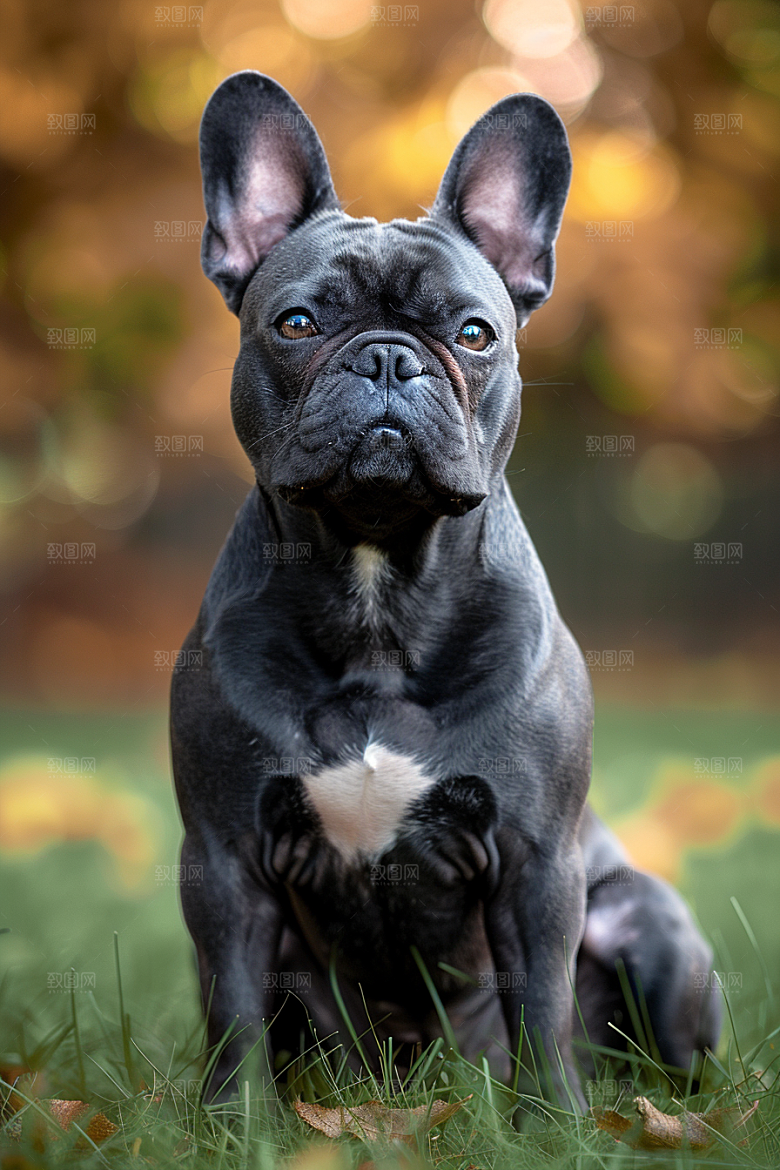 法国斗牛犬宠物生活摄影图