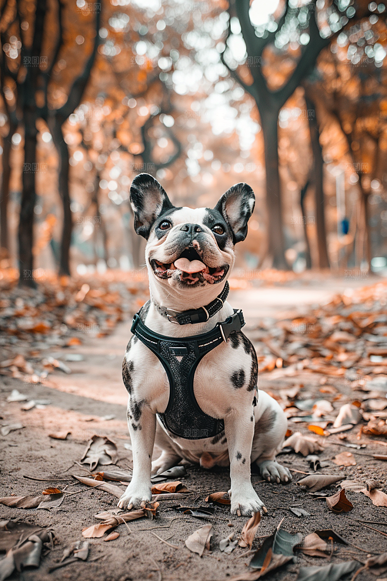 法国斗牛犬生活高清摄影图