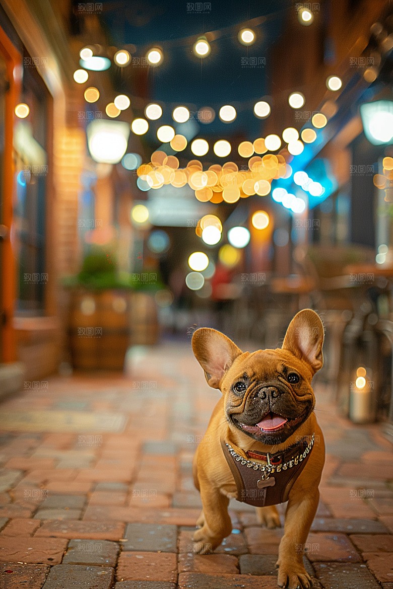 法国斗牛犬丑萌伴侣动物摄影图
