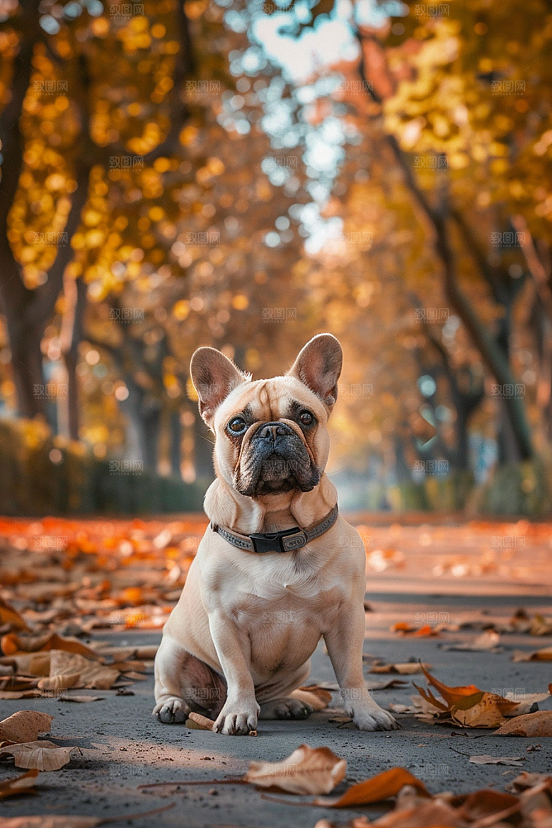 法国斗牛犬丑萌家居摄影图