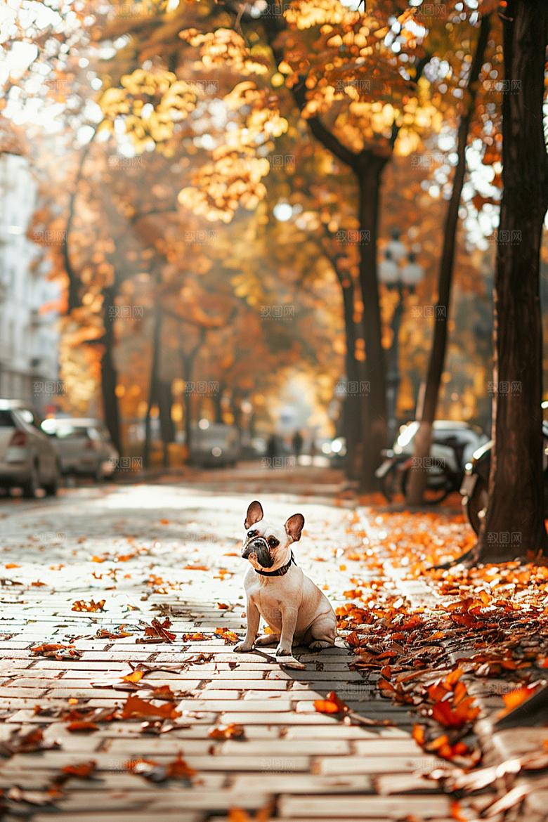 法国斗牛犬可爱伴侣动物摄影图
