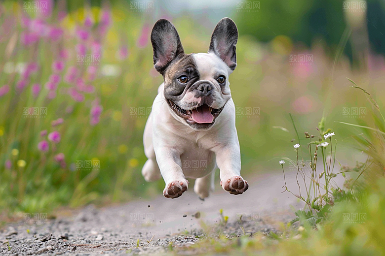 法国斗牛犬生活伴侣动物摄影图