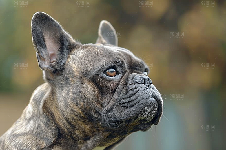 法国斗牛犬小狗可爱摄影图