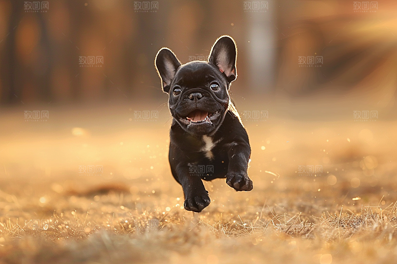 法国斗牛犬生活养宠摄影图
