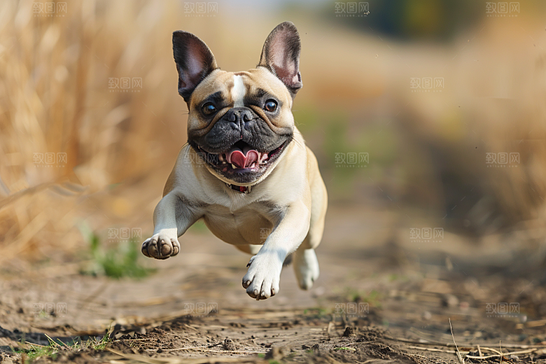 法国斗牛犬可爱法斗摄影图