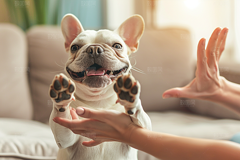 法国斗牛犬生活可爱摄影图