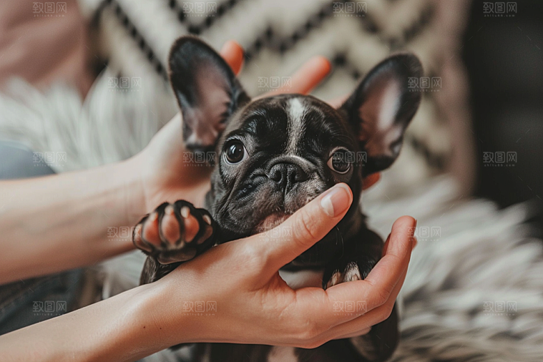 法国斗牛犬高清丑萌摄影图