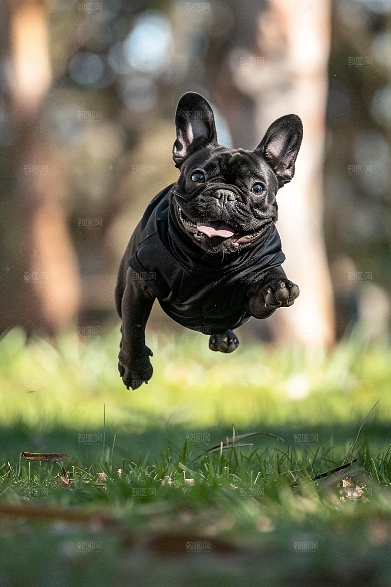 法国斗牛犬丑萌可爱摄影图