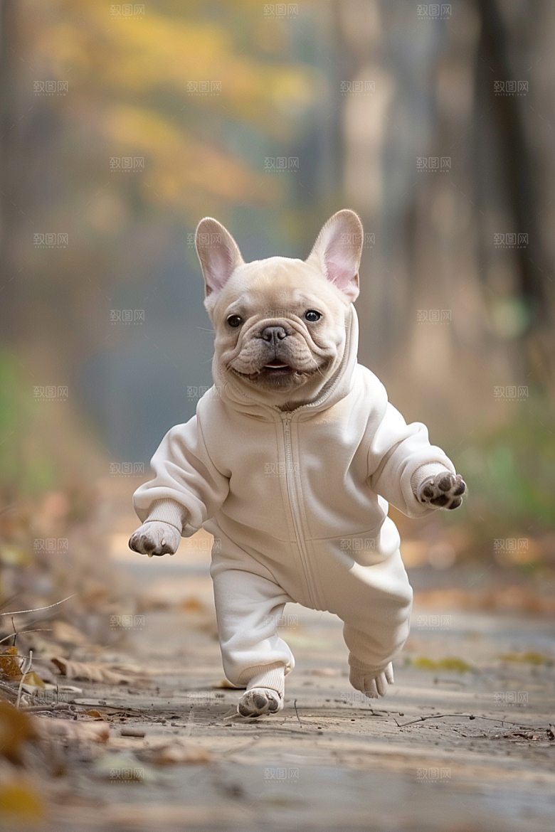 法国斗牛犬牧牛犬小狗摄影图