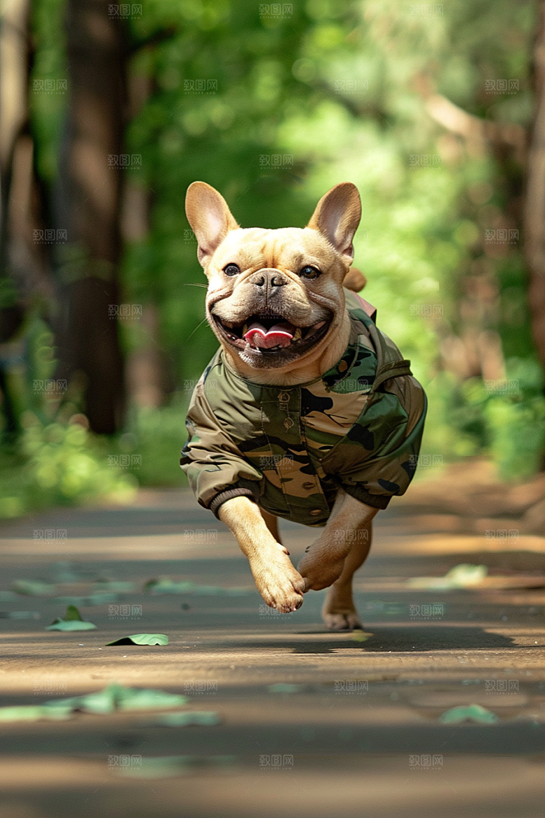 法国斗牛犬小狗可爱摄影图