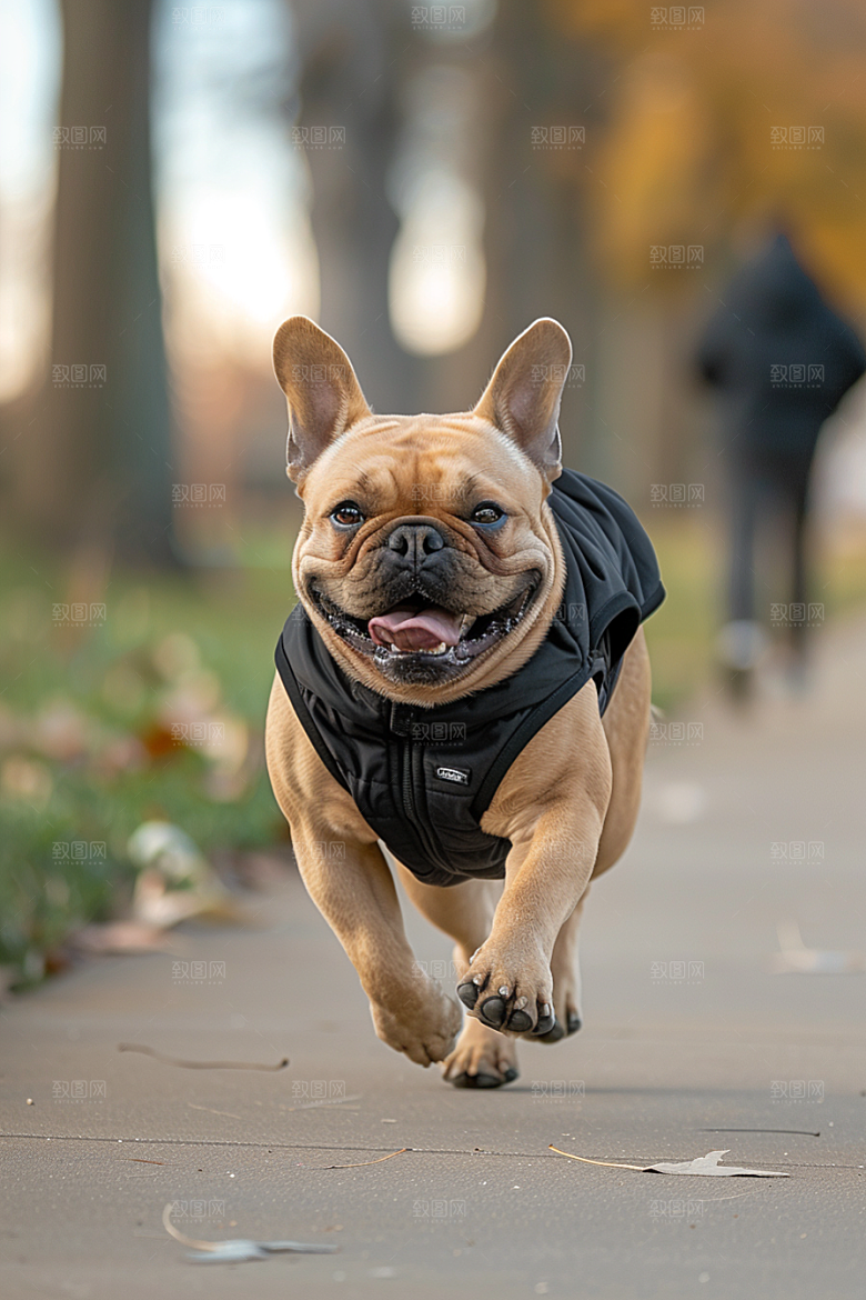 法国斗牛犬自然伴侣动物摄影图